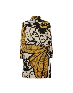 Short Artemis DressMarea Black & White in Cady Wool