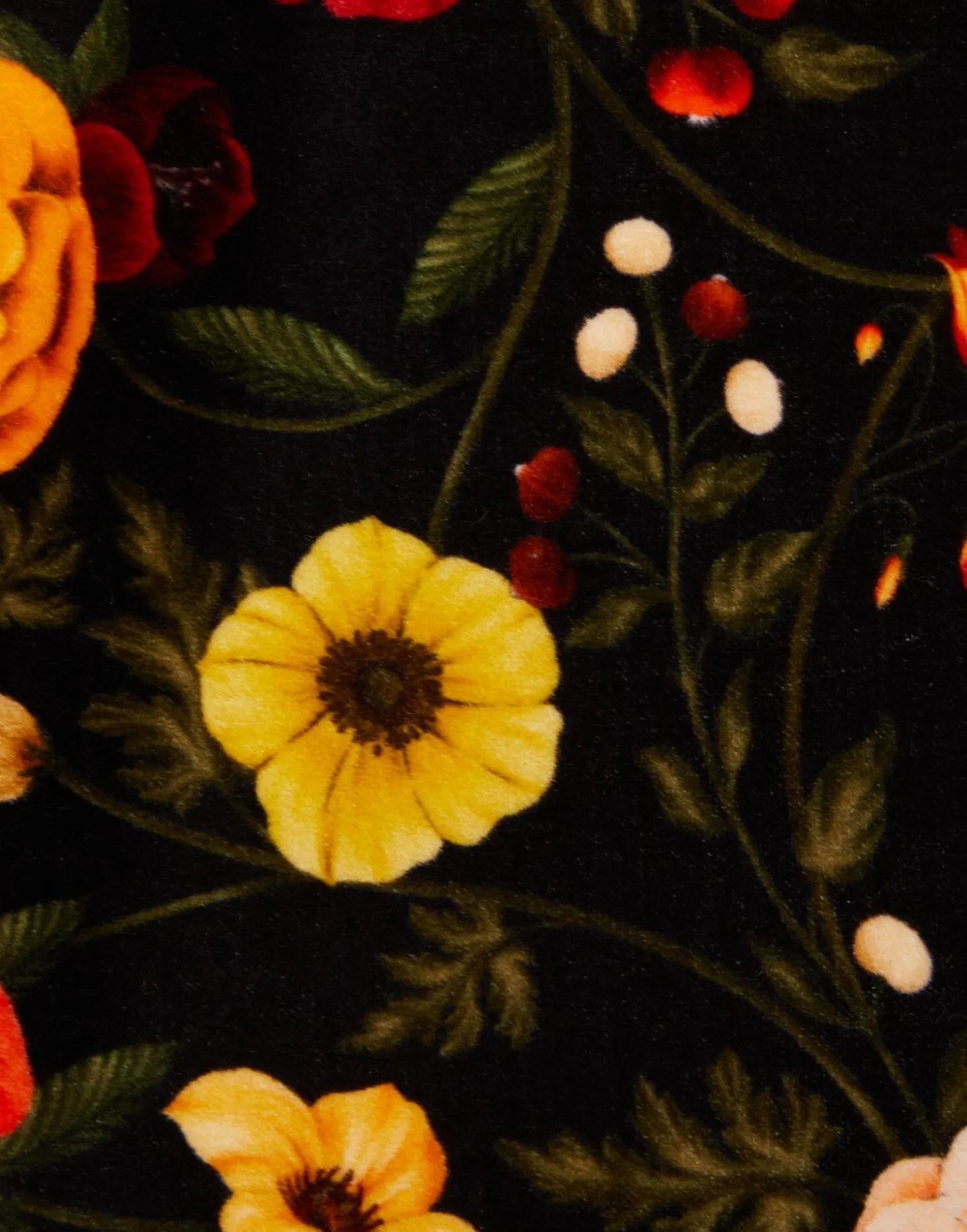 Short SkirtBotticelli Black in Cotton Velvet