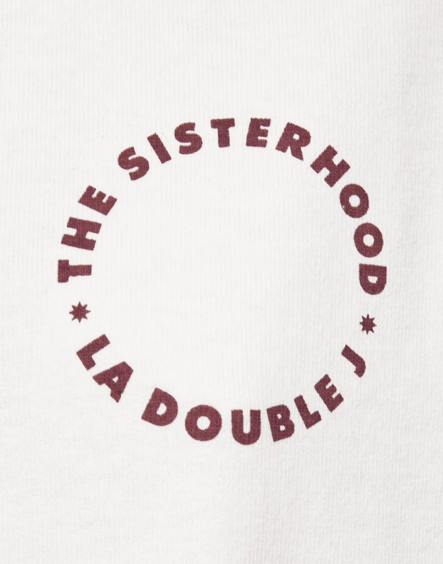 Sisterhood TeeSolid Print in Jersey Loira