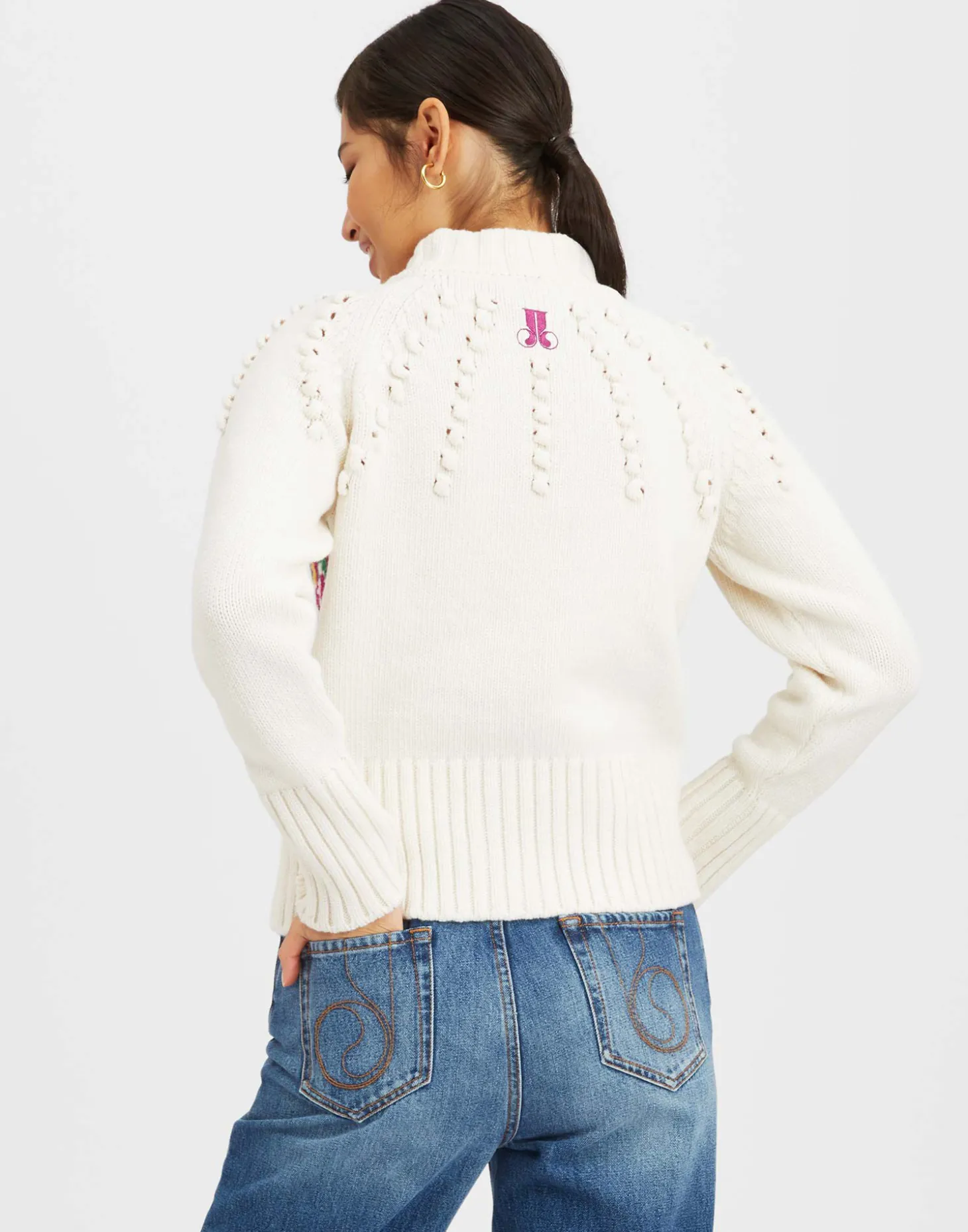 Ski Lift SweaterArcturus Placée White in Jacquard