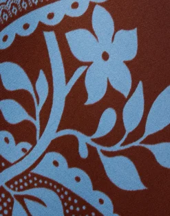 Sleek SkirtSignoria Plac&eacute;e Brown in Satin