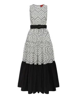 Sleeveless Big DressSolid Ivory in Cotton Sangallo