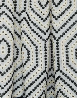 Sleeveless Big DressSolid Ivory in Cotton Sangallo