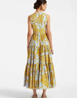 Sleeveless Big DressTangle Light Blue in Summer Poplin