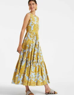 Sleeveless Big DressTangle Light Blue in Summer Poplin