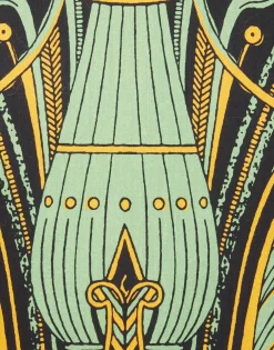 Sleeveless Folk JacketThe Nile Plac&eacute;e Black in Faille