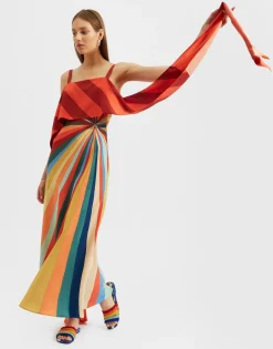 Slip-Around DressRainbow in Crepe De Chine