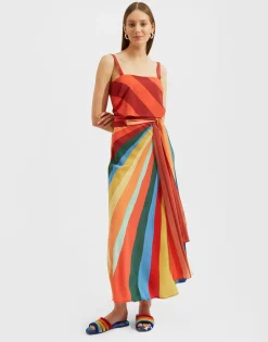 Slip-Around DressRainbow in Crepe De Chine