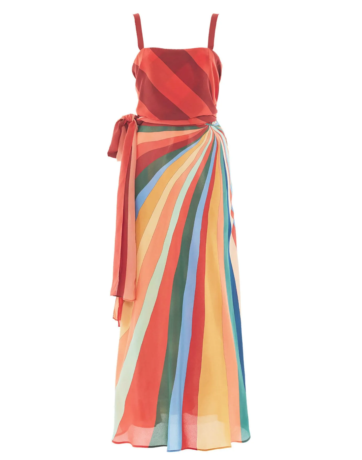 Slip-Around DressRainbow in Crepe De Chine