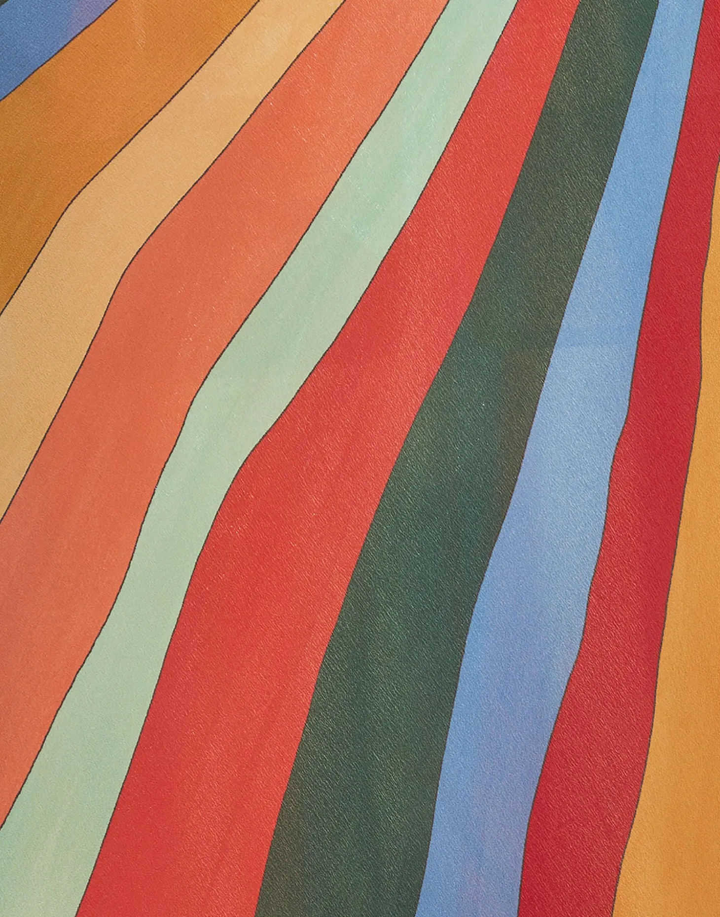 Slip-Around DressRainbow in Crepe De Chine