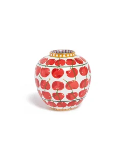 Small Bubble VaseCherries Ivory in Porcelain