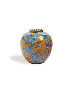 Small Bubble VaseLilium Zafferano in Porcelain