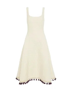 Sophia Dress EmbroideredCreamy in Jacquard