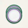 Soup Plates Set Of 2Rainbow Violet in Porcelain