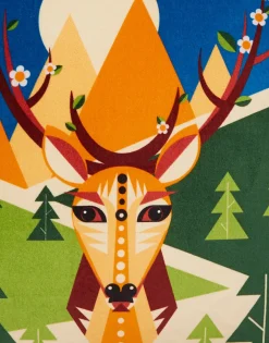 Spirit Animal CushionDeer in Cotton Velvet