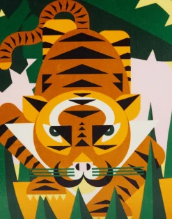 Spirit Animal CushionTiger in Cotton Velvet