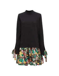 Sporty DressSolid Black in Jersey