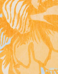 Square ScarfAnemone Orange in Cotton & Silk