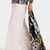Square ScarfMarea Black & White in Modal Silk