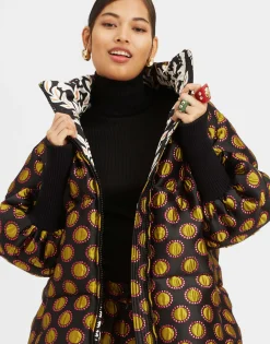 St. Moritz Reversible JacketWinter Sun Black in Jacquard