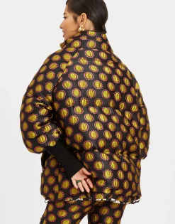 St. Moritz Reversible JacketWinter Sun Black in Jacquard