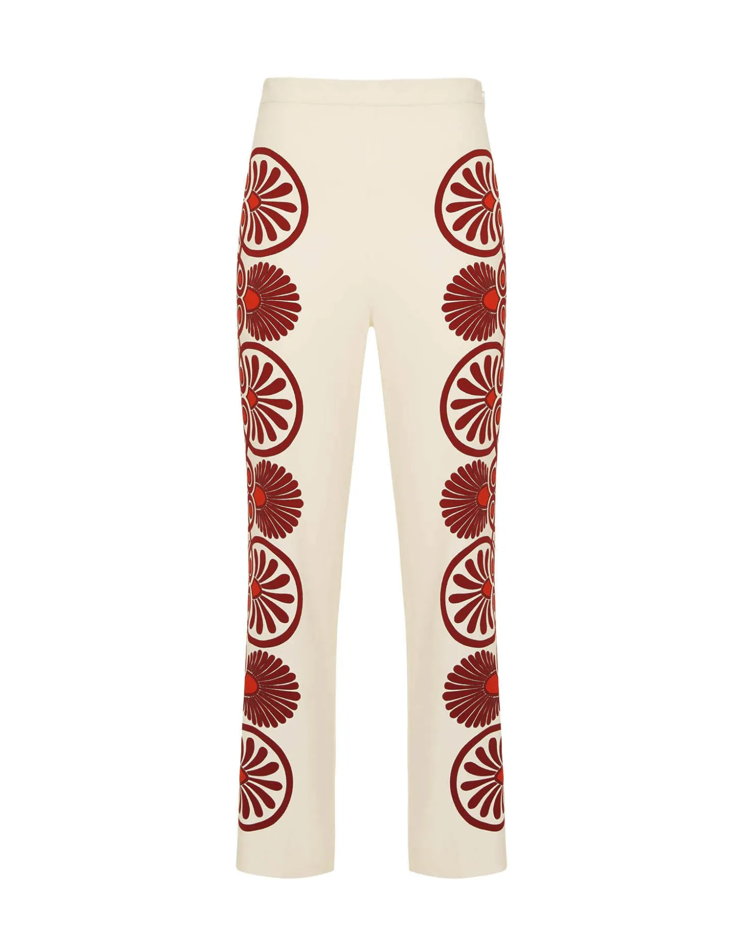 Stretch PantsMedallion Placée Cream in Envers Satin