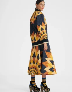 Suki JacketEgyptian Sun Plac&eacute;e Gold in Quilted Twill