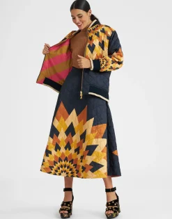 Suki JacketEgyptian Sun Plac&eacute;e Gold in Quilted Twill