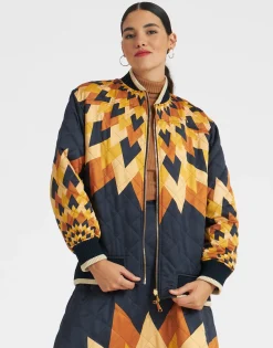 Suki JacketEgyptian Sun Plac&eacute;e Gold in Quilted Twill