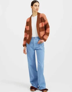 Summer BoleroSolid Pink in Cable Chain