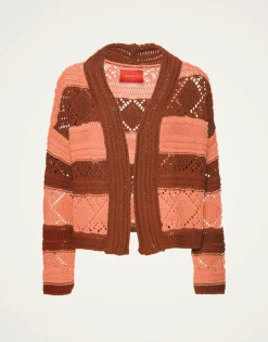 Summer BoleroSolid Pink in Cable Chain