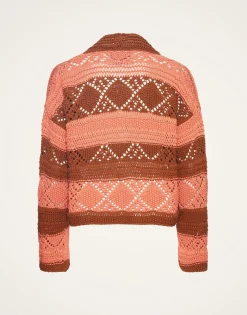 Summer BoleroSolid Pink in Cable Chain