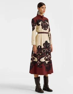 Sundowner DressCorsini Plac&eacute;e Cream in Cotton Poplin