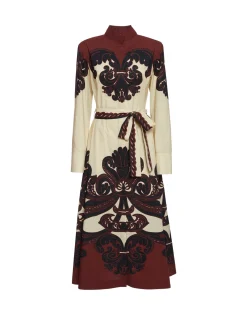 Sundowner DressCorsini Plac&eacute;e Cream in Cotton Poplin