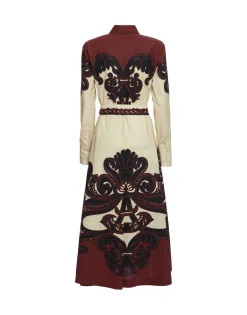 Sundowner DressCorsini Plac&eacute;e Cream in Cotton Poplin