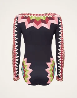 Sunset SuitSunset Navy Placée in Lycra