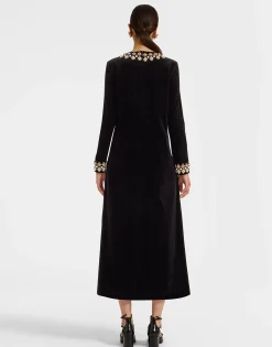 Super Swing DressSolid Black in Light Velvet