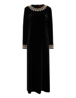 Super Swing DressSolid Black in Light Velvet