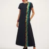Super Swing DressThe Nile Black in Jacquard