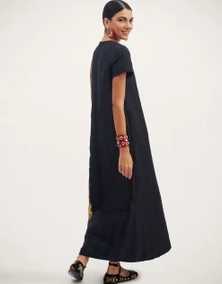 Super Swing DressThe Nile Black in Jacquard