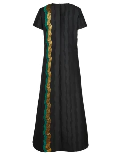 Super Swing DressThe Nile Black in Jacquard