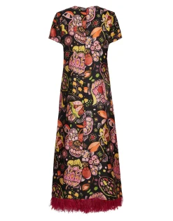 Swing Dress (With Feathers)Eden in Twill Silk