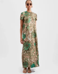 Swing DressAnemone Pink in Twill Silk