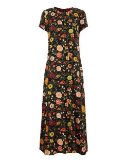 Swing DressBotticelli Black in Silk Twill