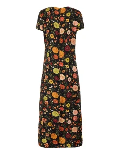 Swing DressBotticelli Black in Silk Twill