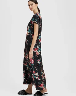 Swing DressBreezy Black in Silk Twill
