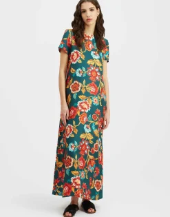 Swing DressHottie Emerald in Silk Twill