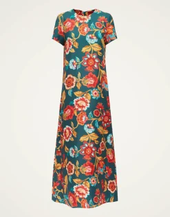 Swing DressHottie Emerald in Silk Twill