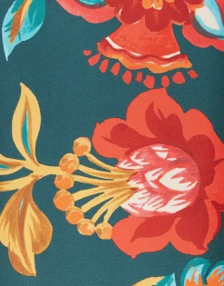 Swing DressHottie Emerald in Silk Twill