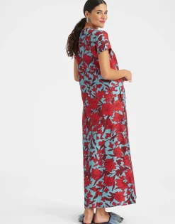 Swing DressLilium Turchese in Silk Twill